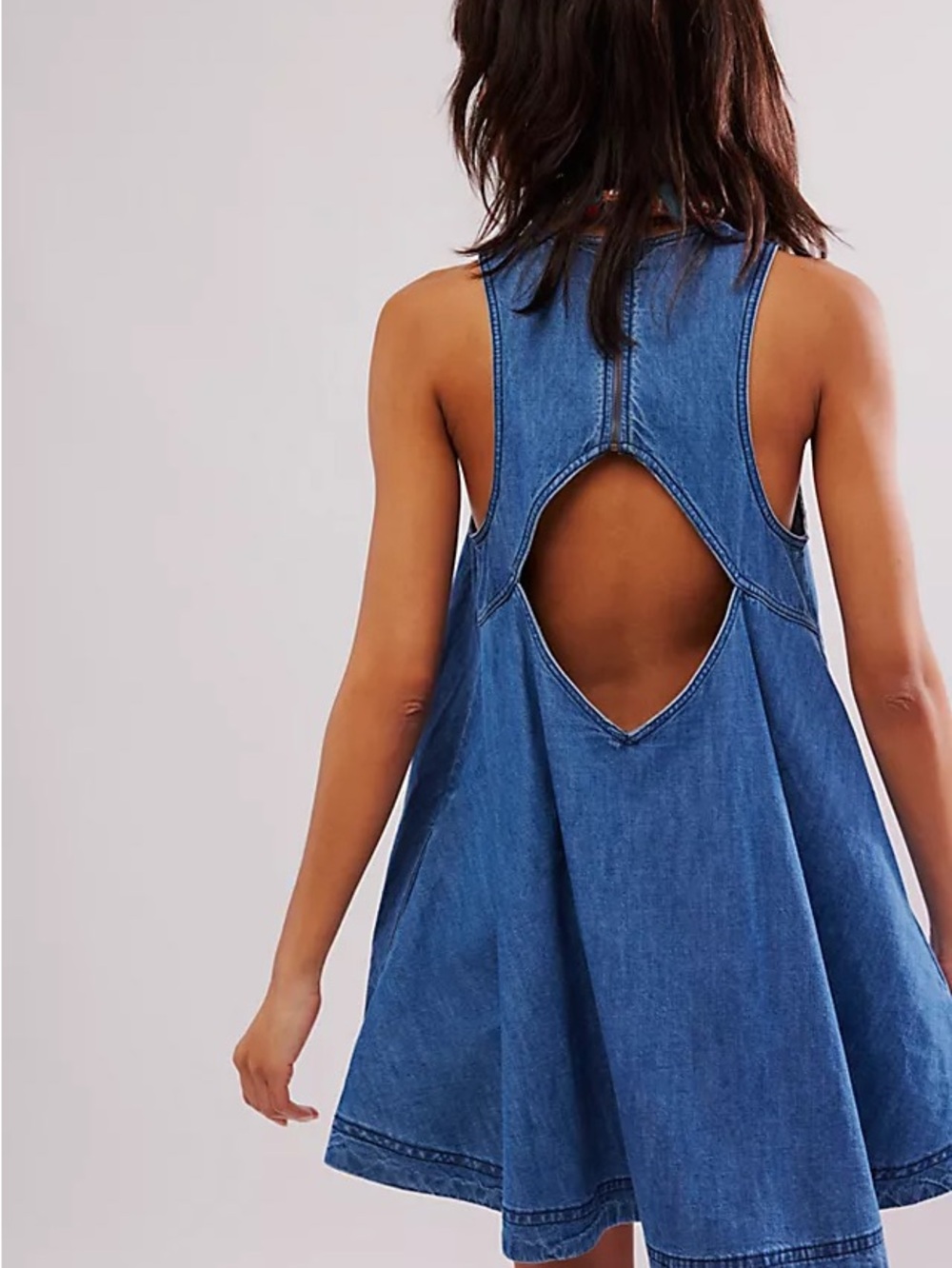 Free People Susie Denim Mini Dress - Picture 3 of 6